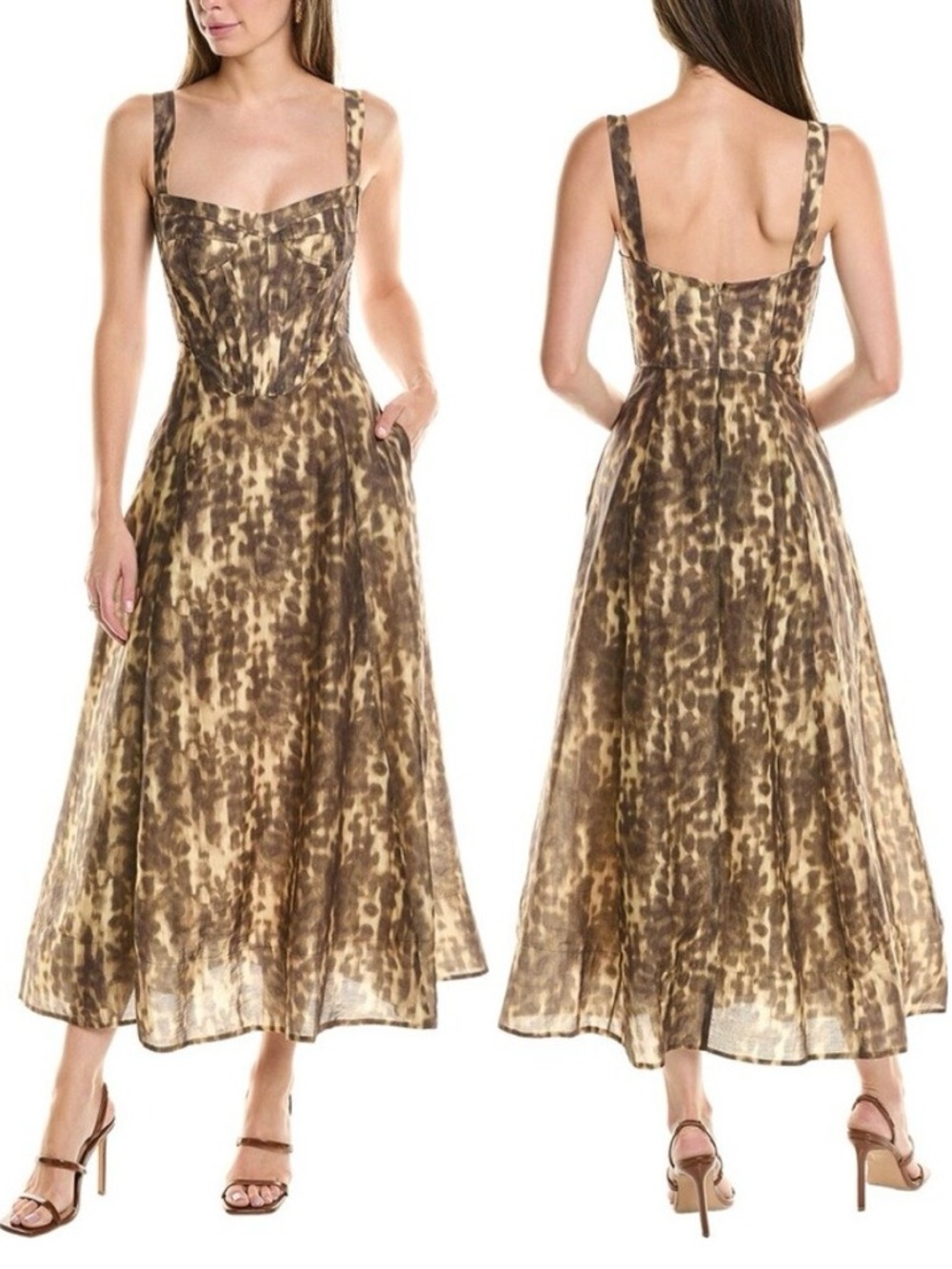 Bardot Lilah Corset Midi Dress Size XL (US 10)